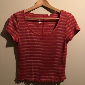 striped red tee